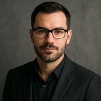 A male professional headshot of The Syntropic Sculptor shaping visuals that cut through entropy and make your brand unforgettable No text on the image only the person